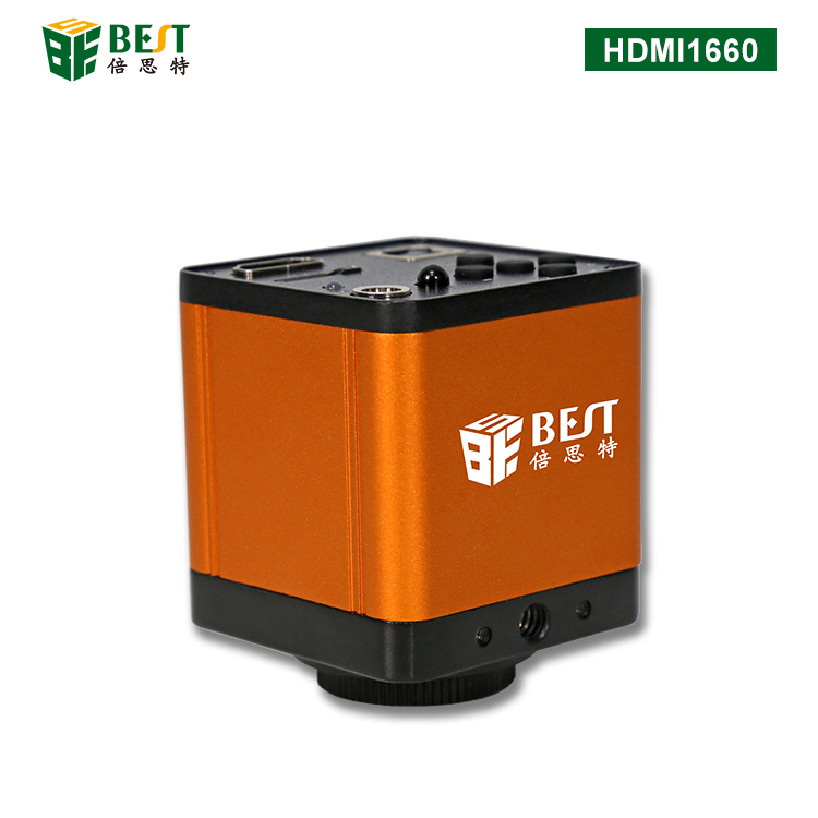 BST-1660 顯微鏡攝像機(jī) 橙色 高清視頻顯微鏡工業(yè)相機(jī)高清攝像頭 C/CS接口三目體視顯微鏡 主板珠寶芯片金屬檢測維修