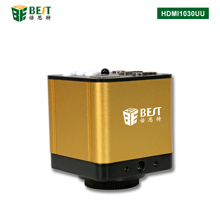 BST-1030UU 顯微鏡攝像機(jī) 金色 高清視頻顯微鏡工業(yè)相機(jī)高清攝像頭 C/CS接口三目體視顯微鏡 主板珠寶芯片金屬檢測維修