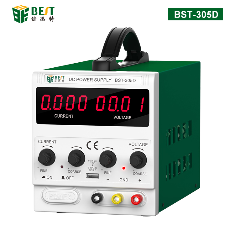 BST-305D 可調(diào)直流穩(wěn)壓維修電源 30V/5A 數(shù)顯電源表手機維修4位半高精度電流表 帶USB輸出接口