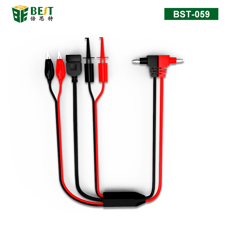 BST-059 手機(jī)維修多用電源線 直流多用電源線手機(jī)維修供電點(diǎn)測(cè)試帶USB圓測(cè)試鉤鱷魚夾子接口線