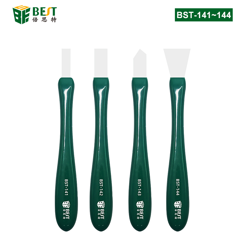 BST-141/142/143/144 無磁刮錫刀 無磁膠柄除膠刮刀 超薄耐高溫防銹防腐工具撬刀 錫漿攪拌BGA撬刀
